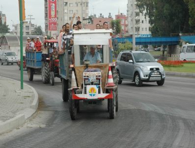 Adana'da Traktörlü Eylem