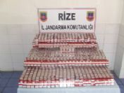 Rize'de Kaçak Sigara Ele Geçirildi