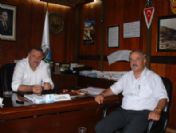 Gümeli Belediye Başkanı Ahmet Saydam, Kozlu Belediye Başkanı Bektaş'ı Ziyaret Etti