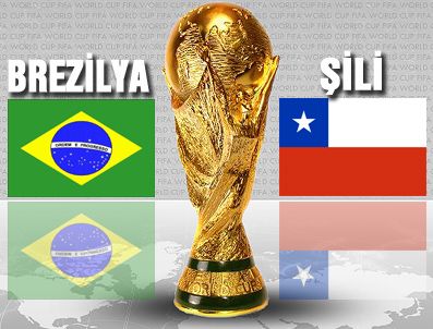 Dünya Kupası 2. tur mücadelesi Brezilya-Şili maçı TRT 1 canlı izle Haberi