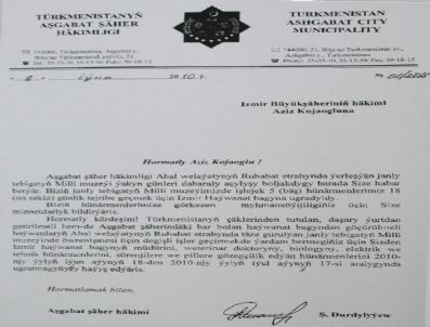 AŞKABAT - Türkmenistan'dan Davet Var