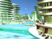 Plastik şişelerden ada planı