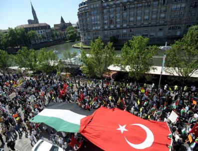 STRASBOURG - France Antı-ısrael Demonstratıon