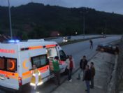 Düzce'de Yağmur Beraberinde Trafik Kazalarını Getirdi