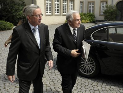 JEAN CLAUDE JUNCKER - Luxembourg Strauss-kahn Imf Meets Juncker Eurogroup