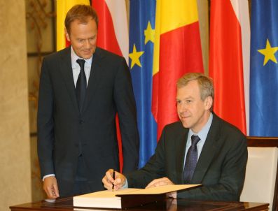 DONALD TUSK - Poland Belgıum Yves Leterme Vısıt