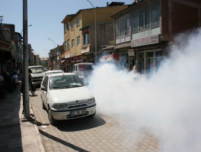 Pasinler Belediyesi'nden İlaçlama Çalışması