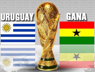 Uruguay-Gana Dünya Kupası Çeyrek Final maçı TRT 1 canlı izle
