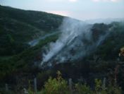 Türkali Köyü'nde Yangın