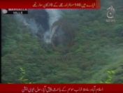 Düşen yolcu uçağına ait ilk görüntüler