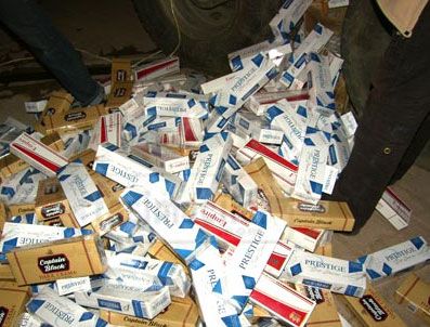 Gaziantep'te kaçak sigara operasyonu