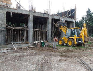 HAMDIBEY - Biga İtfaiye Binası İnşaatı Sürüyor