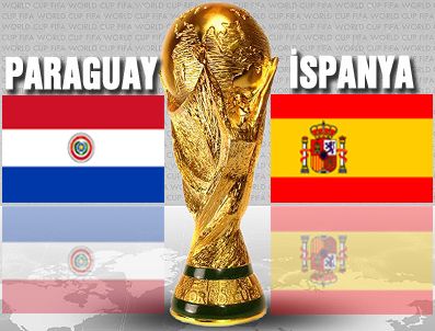 Dünya Kupası çeyrek final (Paraguay-İspanya) maçı TRT 1 (trt1) canlı izle Haberi