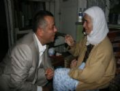 Tp Düzce İl Başkanı Bıyık Felçli Hastayı Ziyaret Etti