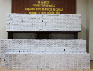 Siirt'te kaçak sigara operasyonu
