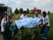 Ağaçtan Düşen Vatandaş İçin Helikopter Ambulans