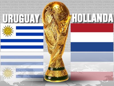 JORGE FUCILE - Uruguay Hollanda maçı ilk 11'ler