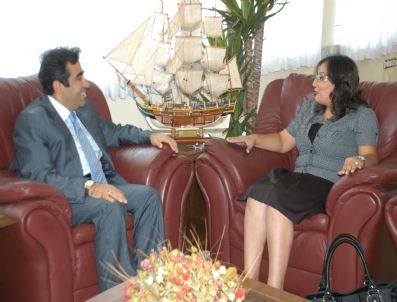 MERSIN VALISI - Erden'den Güzeloğlu'na Ziyaret