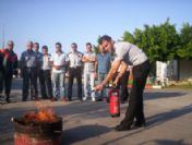 İtfaiyeden Turizmcilere Yangın Eğitimi