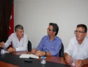 Türk İş Heyeti Chp İl Başkanı Cem Hatunoğluna Hayırlı Olsun Ziyaretinde Bulundular