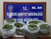Kayseri'de 14 Kilo 350 Gram Esrar Ele Geçirildi