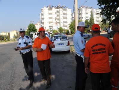 Aydın'da Belediye Araçlarına Ceza Kesilmesi