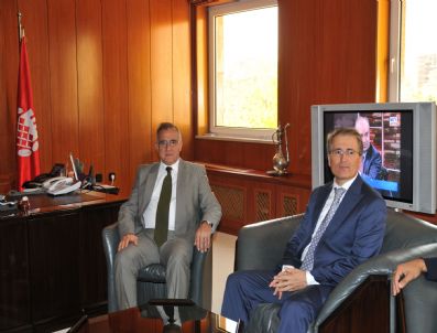 SÜLEYMAN OĞUZ - Emniyet Müdürü Oğuz'dan Başkan Güzelbey'e Ziyaret