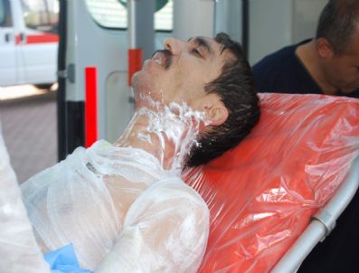 ZİYA PAŞA - Kaynar Sular Başından Aşağı Döküldü