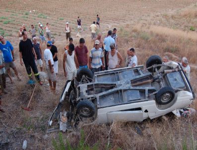 Freni Patlayan Otomobil 30 Metre Uçtu; 4 Yaralı