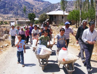 KEŞ DAĞLARı - 55 Hane Susuz Kaldı