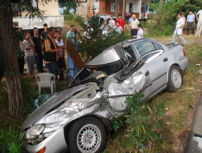 HÜSEYIN KESKIN - Fatsa'da Trafik Kazası: 1 Yaralı