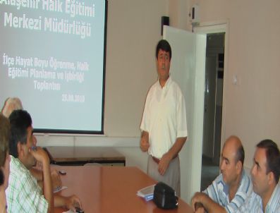 MUSA USLAN - Alaşehir Halk Eğitim Merkezi'nin Çalışmaları Değerlendirildi