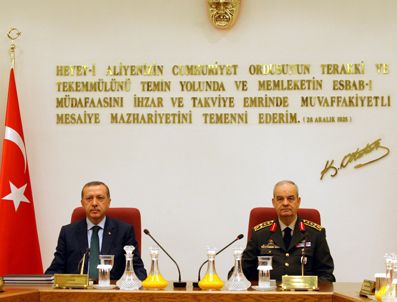 YAŞ kararları Başbakan Erdoğan'da