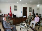 Albay Çetinkaya Ve Binbaşı Kopuz'dan Başkan Cengiz'e Ziyaret...