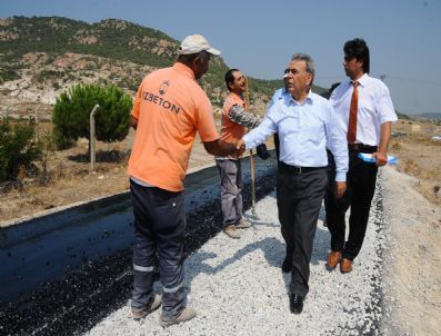 GERENKÖY - Yol İşçilerinin 'Sıcak' Mesaisi