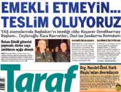 Taraf öyle bir manşet attı ki