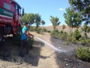 Hisarcık'ta Tarla Yangını