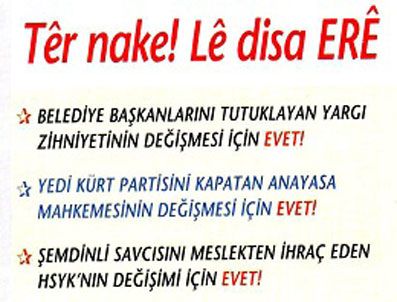 ROJİN - Diyarbakır'da BDP'yi kızdıran referandum bildirisi