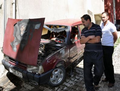 Gümüşhane'de Araç Yangını