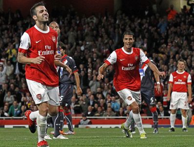 FABREGAS - Şampiyonlar Ligi'nde Arsenal, Braga önünde gol şov yaptı