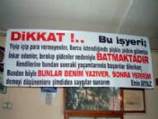 Kahveciden Veresiyeciye Pankartlı Uyarı