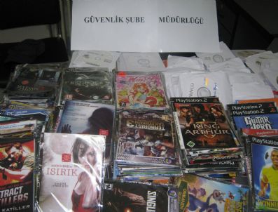 Malatya'da Bandrolsuz Cd Ve Dvd'lere El Konuldu