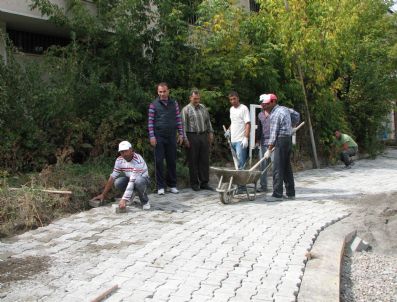 İBRAHIM ZIYREK - Oltu Spor Salonu'nda Çevre Düzenlemesi Çalışması