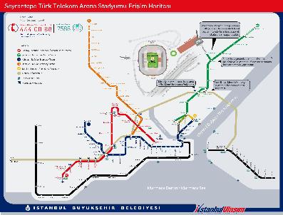İETT - Metro, Türk Telekom Arena Stadı için hazır