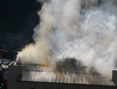 Gümüşhane Telekom Binası'nda Yangın