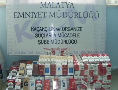 Malatya'da Kaçak Sigara Ele Geçirildi