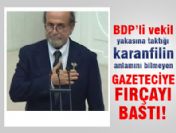 Rozetin anlamını soran gazeteciye kızdı