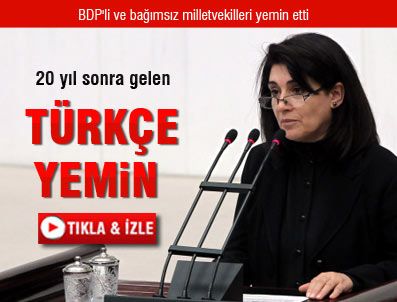 EROL DORA - Boykottan vazgeçen BDP'li vekiller yemin etti