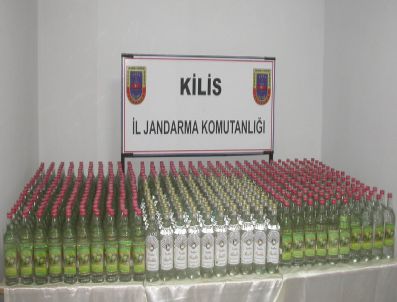 Kilis`te Kaçak İçki Operasyonu