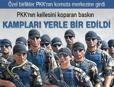 Özel birlikler PKK'nın komuta merkezine girdi